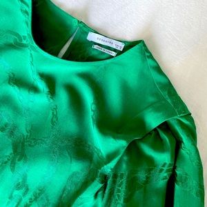 Green evening dress
